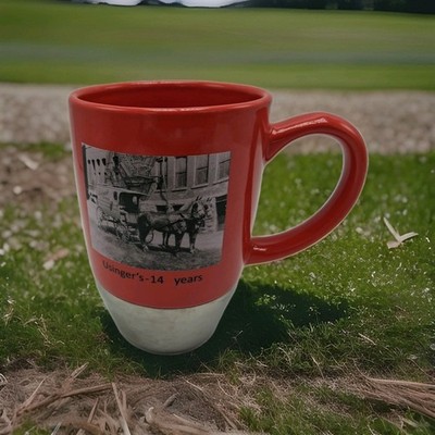 Usinger's 140 years Stagecoach Horse Coffee Mug Cup