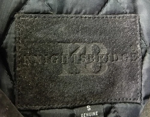 Knightsbridge Men's Black Genuine Leather Full Zip Jacket ,Size S image 5