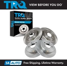 TRQ Front & Rear Brake Rotors Set For 97-00 Chrysler Dodge 98-00 Plymouth