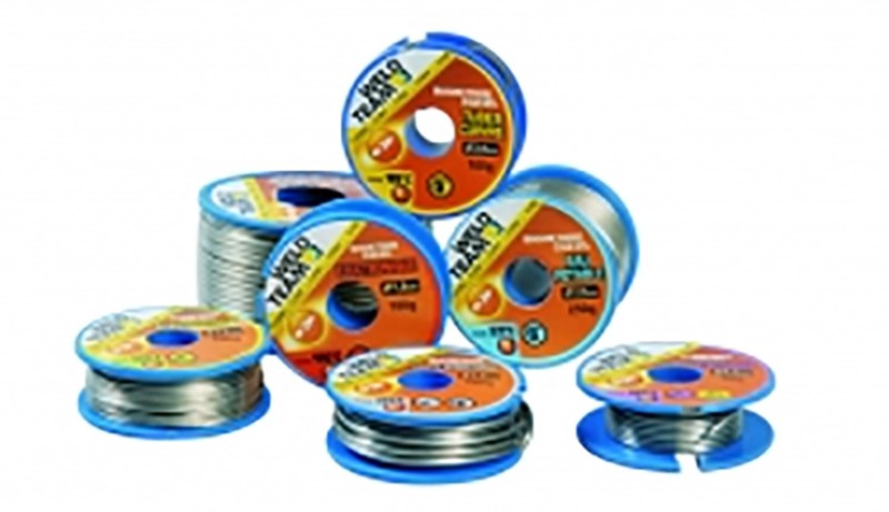 Bobine d'étain argent WELDTEAM Haute Résistance 10 de 250g pour soudure électricien