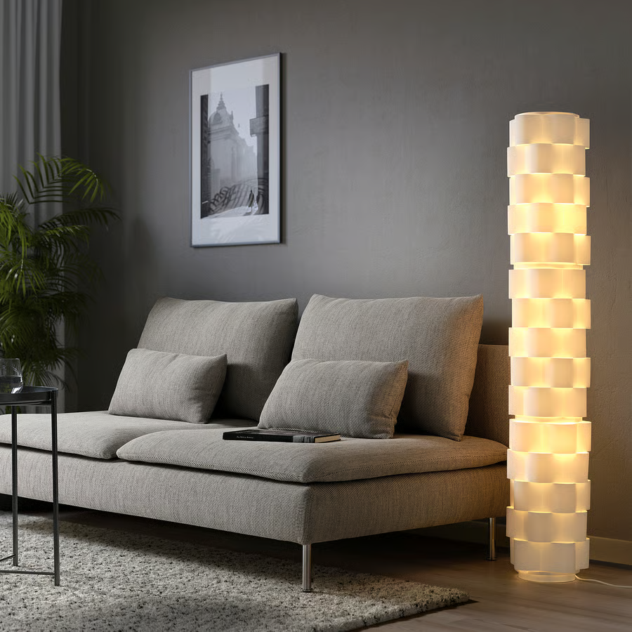 IKEA LÅGTRYCK LAGTRYCK Modern Floor Lamp, White 54