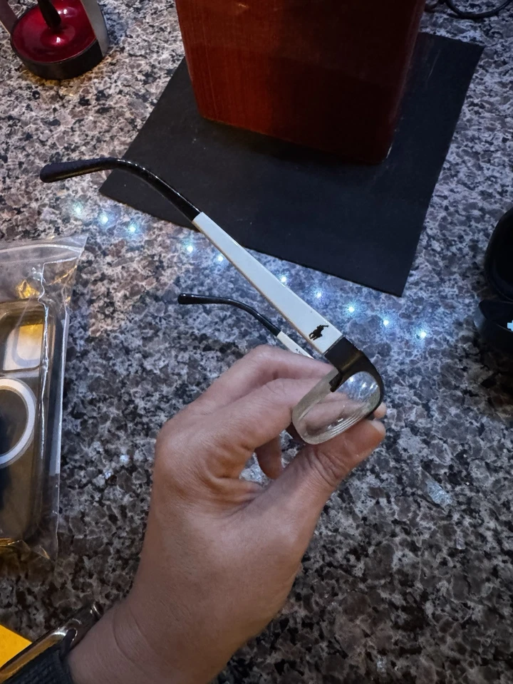 Ralph Lauren RL5078 9230 BLACK/WHITE 53-17-135 FLEX HINGES 5701 - Image 3 of 4