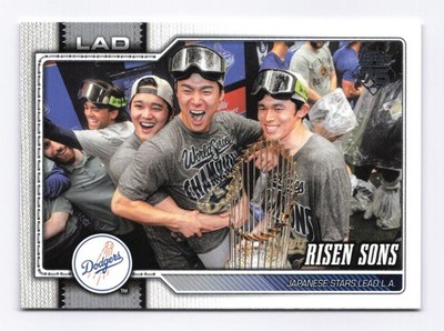 2026 Topps Series 2 #642 Ohtani, Yamamoto, Sasaki LA Dodgers ''Risen Sons''