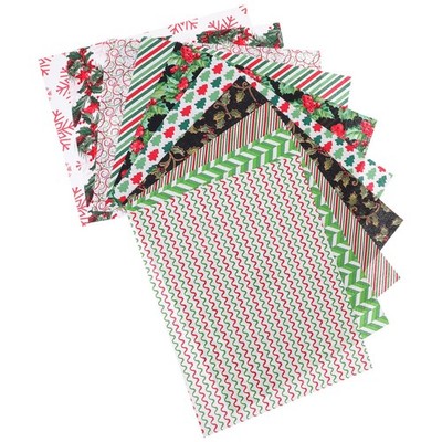 10 Blätter Weihnachten Themen Patchwork Stoff DIY Blumenmuster Stoff Material