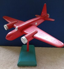 Vintage Wooden Wellington Bomber Model