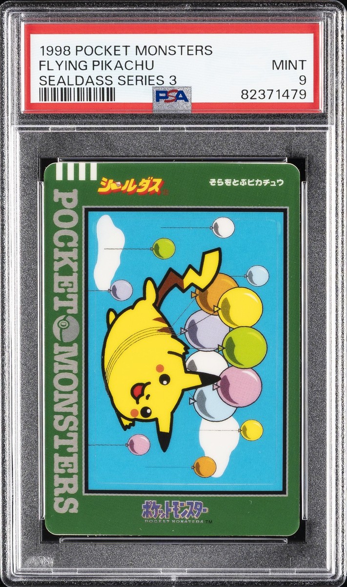 1998 POCKET MONSTERS SEALDASS SER 3 FLYING PIKACHU PSA 9 | eBay