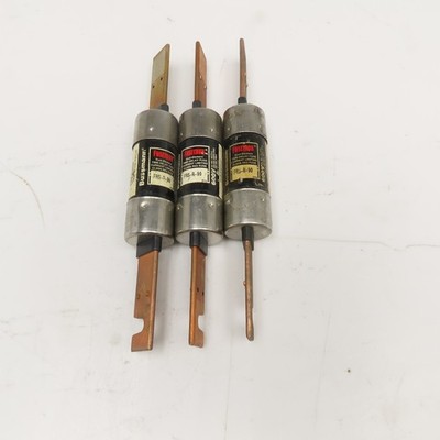 Bussmann FRS-R90 Fusetron 90A 600V Time Delay Class RK5 Fuse Lot Of 3