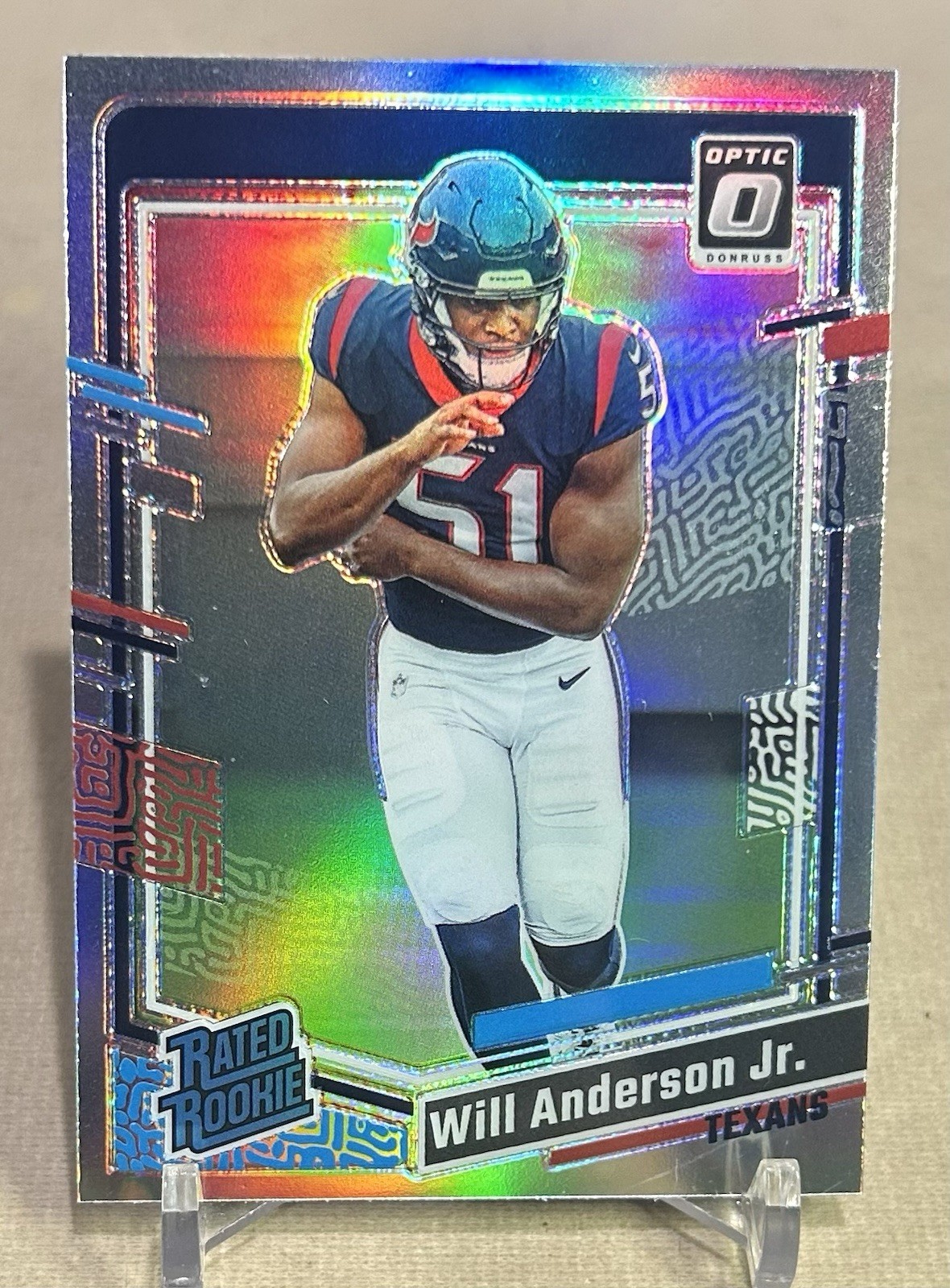 2023 Donruss Optic Will Anderson Jr Texans Holo Prizm Rated Rookie #246 SP NM-MT
