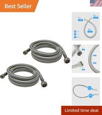 Reliable 72" 316 Stainless Steel Faucet Connector - 2-Pack Plumbing Solution