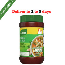 New Knorr Shelf-Stable Granulated Chicken Flavor Bouillon , 2.0 Lb Jar.