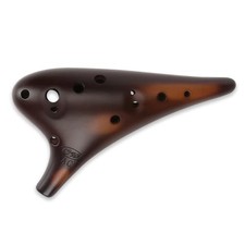 12 Hole Ocarina Classic Masterpiece Collectible, Alto C Stawfire Ceramic