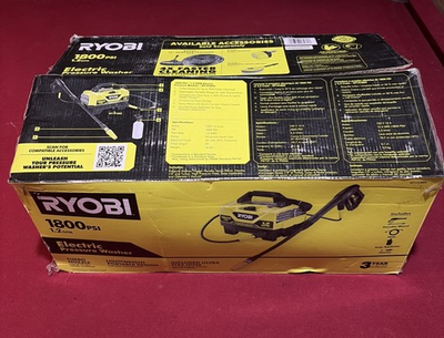 #ad RYOBI 1800 PSI 1.2 GPM Cold Water Electric Pressure Washer RY141802VNM READ $85.00