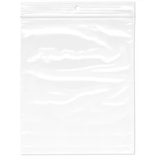 Plymor 5" x 6", 2 Mil with Hang-Hole Zipper Reclosable Plastic Bags