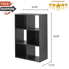 6-Cube Bookcase Shelving Storage Organizer Bookshelves Storage Shelf Living Room