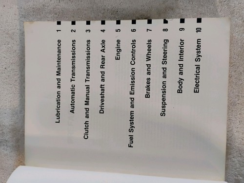 1970 thru 1975 Ford Mercury Capri Shop Manual - Picture 5 of 9