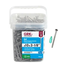 GRK Fasteners R4™ 305 Stainless Steel #10 x 3-1/8 Inch, Multi-Purpose Outdoor