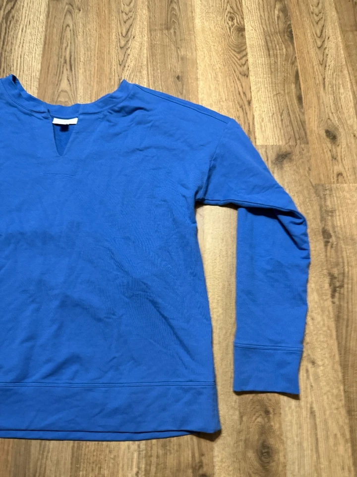 J. Jill Shirt, Women's Size Small, Blue, Long Sleeve, V-neck, Casual - Image 4 of 4