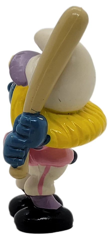 Figura de PVC Pitufina de Béisbol Peyo 20186 1984 De Colección Foto 3 de 4