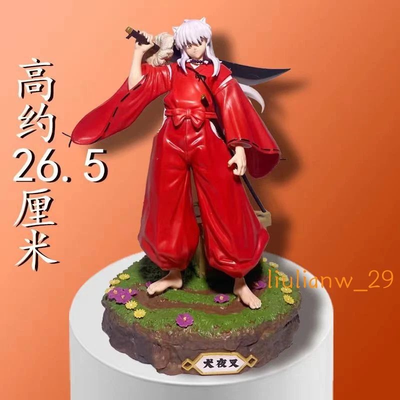 Anime Inuyasha GK Kikyou Sesshoumaru PVC Modelo En Caja Estatuillas Estatuas Adorno Foto 2 de 4