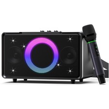 Party Bluetooth Speaker: 100W Peak Loud Deep Bass, 15H Playtime, Large Wirel...