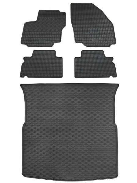 Gummi FußMatten Kofferraumwanne FüR Ford S-Max 1 2007-2014 Gummimatten-image