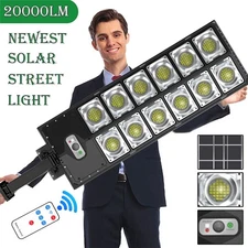 Lampara 990000000LM 5000W Foco Solar De Calle Alumbrada Para Exterior Con Sensor