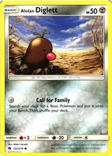 Alolan Diglett Normal 122/214 SM - Lost Thunder NM