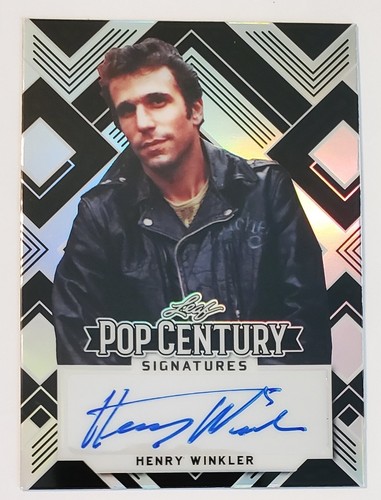 2022 Pop Century Signatures HENRY WINKLER Prismatic Black Auto 6/7 SSP "FONZIE"