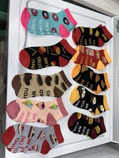 Colorful Food Themed Socks for Women Ankle Funny Socks Pack of 10 One Size