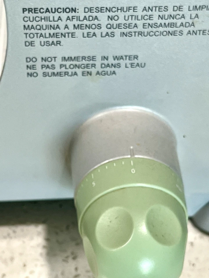 KRUPS 电动食品/肉类切片机 372,不锈钢刀片 二手 工作良好 — 第 3/4 张图片