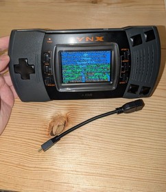 Atari Lynx II 2 Console System. IPS LCD HDMI Screen & Power Circuit &Full Re-cap