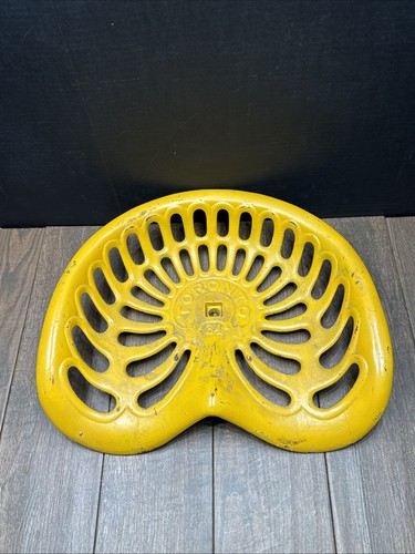 TORONTO YELLOW METAL TRACTOR SEAT NUMBER 34