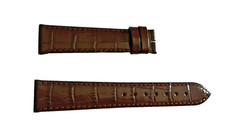 Cinturino LONGINES Marrone Stampa Cocco  18 mm   /  16 mm