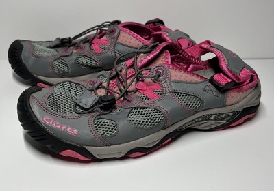 Clorts Women's Water Shoes Hiking Walking Lightweight Sneaker Size 39 (8.5) Grey