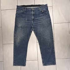 Wrangler Regular Fit Men  s Jeans 40 x 29 Blue Stretch Denim