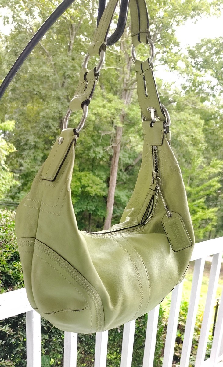 Coach MEDIUM Vintage 15076 Lime Green Y2K Soho Hobo Handbag | eBay