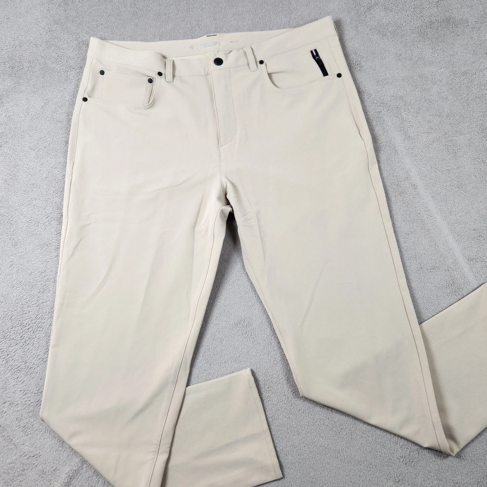 Fourlaps Traverse Slim Fit Pant Mens size 36x32 Beige Tan Tech Stretch
Opens in a new window or tab