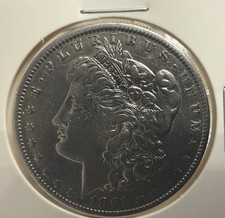 1891-O USA Morgan Dollar .90 Silver - Uncertified/Unrated AU- KM 110