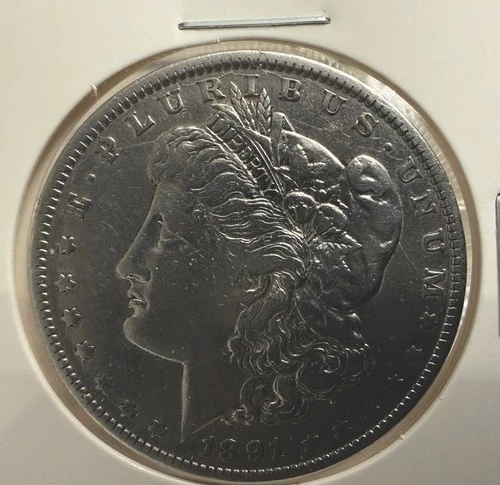 1891-O USA Morgan Dollar  .90 Silver - Uncertified/Unrated AU- KM 110