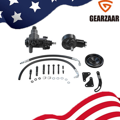 New Power Steering Gear Box Conversion Kit For Bel Air Biscayne Impala 1958-1964