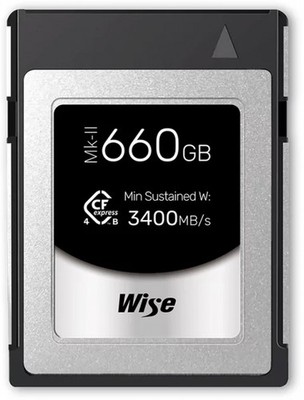 Wise CFexpress 4.0 Type B Pro 660GB 3400MB/s Mk-II | CFexpress-Karten