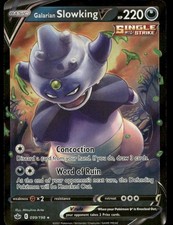 galarian slowking pokemon card Amazon.com: Galarian Slowking Vmax & V - Chilling Reign - Card Lot - 99/198  & 100/198
