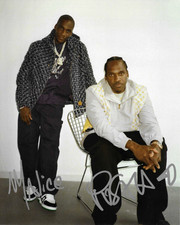 *  CLIPSE * signed 8x10 photo * PUSHA T & MALICE * COA *