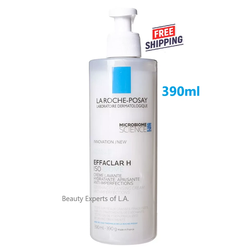 Creme de Limpeza Iso-Biome La Roche Posay Effaclar H 390ml Expira em 07/2027 - Imagem 2 de 4
