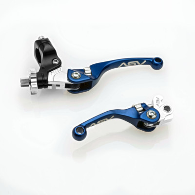 2001-2007 Suzuki DR-Z400/400E ASV F4 Series Brake & Clutch Lever PAIR PACK Blue