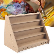 4 Layer Wooden Paint Bottle Rack Model Organi...