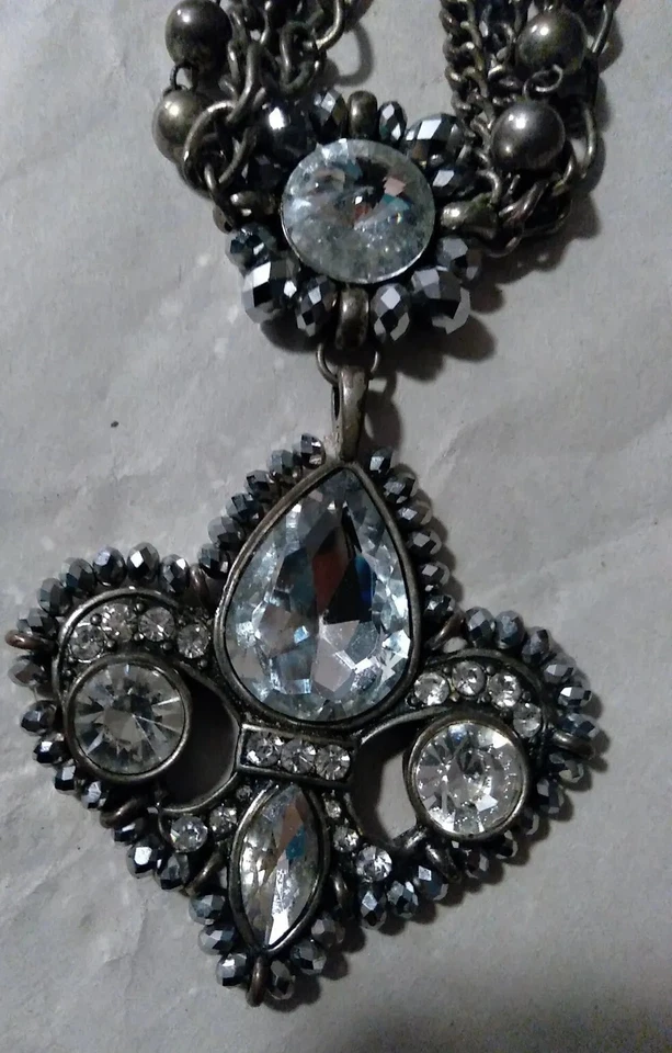 Ballroom Glam Necklace 24" Adjustable - Image 2 of 4