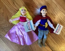 Disney Bean Bag Sleeping Beauty AURORA and PRINCE PHILIP - New