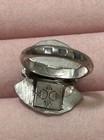 Artist Stamped Natural Turquoise Silver Ring bought from Bisbee AZ Sz 6  — photo 3