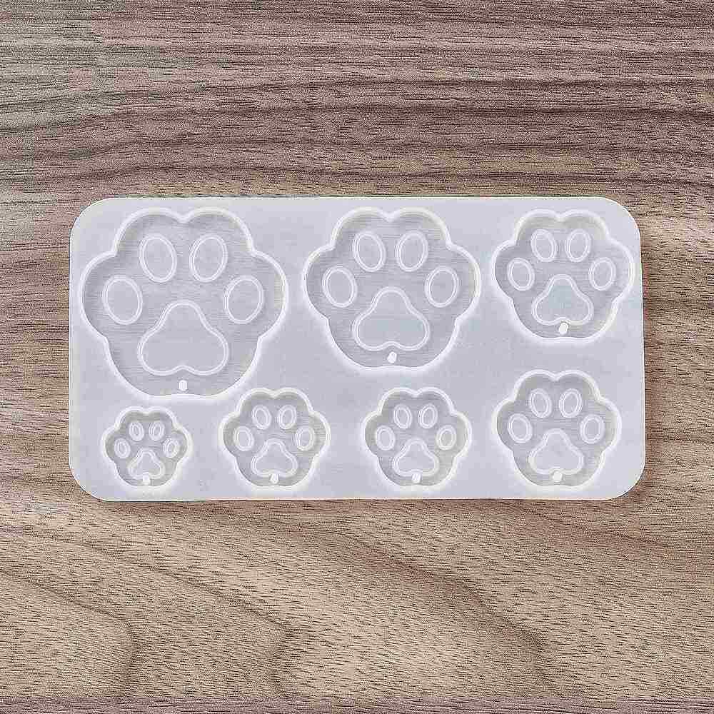 Silikonform Anhänger Pfote Tatze verschiedene Resin Mold Epoxidharz Gießform